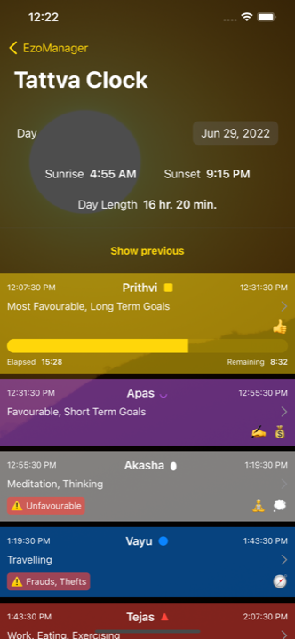 Tattva Clock